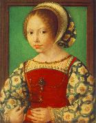 GOSSAERT, Jan (Mabuse) Young Girl with Astronomic Instrument f France oil painting artist